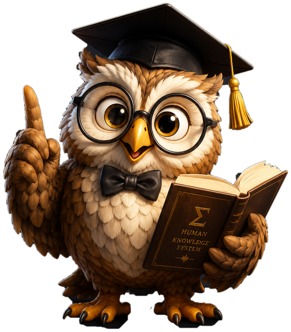 Professor Owl, the wise learning mentor